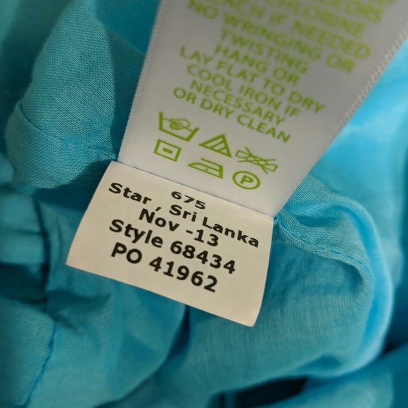 Lilly Pulitzer Caitlin strapless teal cotton dress - Picture 4 of 8